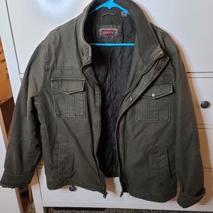 Men's Levi's dark green jacket